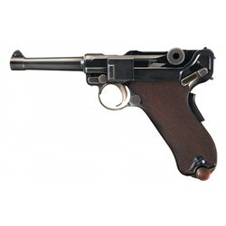 DWM Commercial Model 1906 American Eagle Luger Pistol, in Scarce 9mm Parabellum