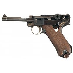 Cutaway Demonstration Model of a DWM Luger Pistol, with Naval Style Property Number Markings