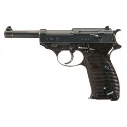 World War II Walther "ac/41" Code P38 Semi-Automatic Pistol with Matching Serialized Magazine