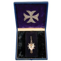 Gold and Silver Medal with Hermann Goering Munich Putsch Themed Engraving and Presentation Case