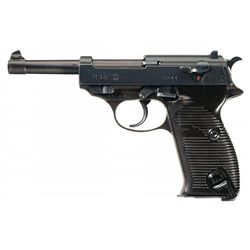 World War II Walther "ac/42" Code P38 Semi-Automatic Pistol
