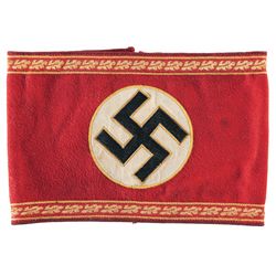 Armband for A Nazi Party Kreisleiter, with RZM Tag