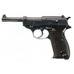 World War II Walther "ac/42" Code P38 Semi-Automatic Pistol