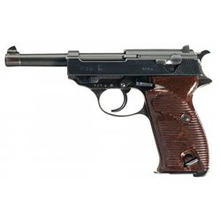 World War II Walther "ac/43" Code P38 Semi-Automatic Pistol with Unique Proof