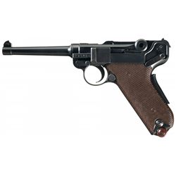 Swiss Waffenfabrik Bern Model 1929 Luger Pistol