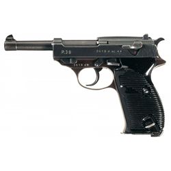 World War II Walther "ac44" Code P38 Semi-Automatic Pistol