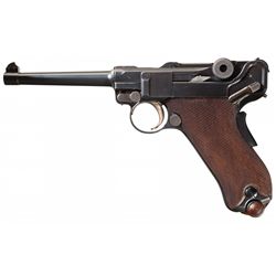 Exceptional DWM Model 1906 Portuguese M2 Army Luger Semi-Automatic Pistol