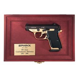 700th Anniversary of the Swiss Confederation Commemorative Sphinx AT 380 Semi-Automatic Pistol with