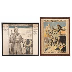 Two Framed World War I Posters