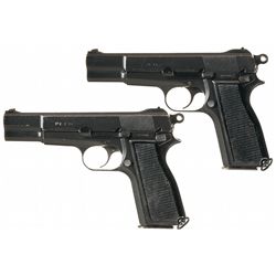 Collector's Lot of Two Inglis High Power Pistols