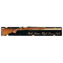 Belgian Browning Safari Grade Bolt Action Rifle in 7 x 64 mm Caliber with Box