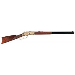 Chisholm Trail Tribute Number 31 of 300 Uberti Model 1873 Lever Action Rifle with Letter of Authenti