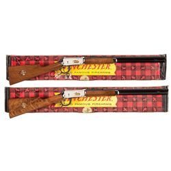 Two Boxed Winchester Hannibal Missouri Sesquicentennial Commemorative Model 94 Lever Action Carbines