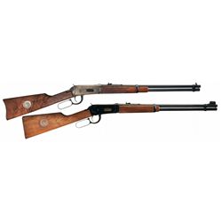 Two Winchester Commemorative 94 Lever Action Carbines