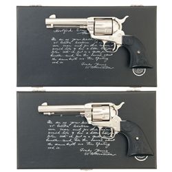 Collector's Lot of Two Colt Single Action Commemorative Revolvers with Commemorative Cases