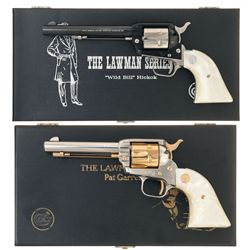 Two Colt Single Action Commemorative Revolvers with Commemorative Cases