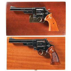Two Cased Smith & Wesson Double Action Revolvers