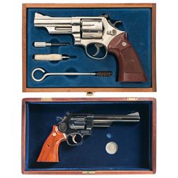 Two Cased Smith & Wesson Double Action Revolvers
