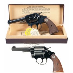 Collector's Lot of Two Pre-War Colt Double Action Revolvers