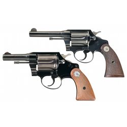 Collectors Lot of Two Colt Double Action Revolvers