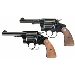 Collectors Lot of Two Colt Double Action Revolvers