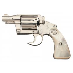 Pre-World War II Fitz-Gerald Style Colt Detective Special Revolver with Pearl Grips and Holster