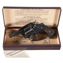 Excellent Colt Pocket Positive Double Action Revolver with Original Box