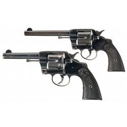Collector's Lot of Two Colt Model 1892 Double Action Revolvers