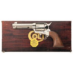 Nickel Plated Colt Third Generation Single Action Army Revolver with Original Factory Box