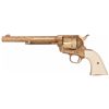 Image 1 : Custom Engraved Gold Plated Second Generation Colt Single Action Army Revolver with Factory Letter
