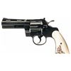 Image 1 : Colt Python Double Action Revolver with Stag Grips