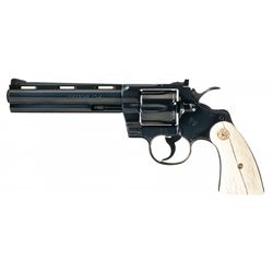 Colt Python Double Action Revolver with Stag Grips