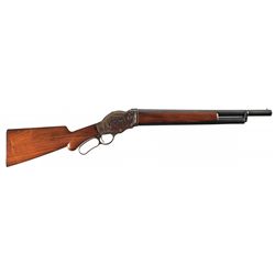 Exceptional Special Order Winchester Model 1887 Lever Action 20 Inch Barrel Shotgun with Factory Let