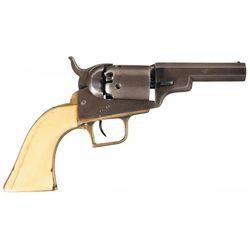 Colt Model 1848 Baby Dragoon Percussion Revolver with Ivory Grip, Holster and Wilson Swift Sheffield