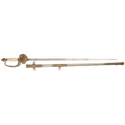 Historic Presentation Model 1860 Pattern Staff & Field Officer's Sword Inscribed to a Captain in the