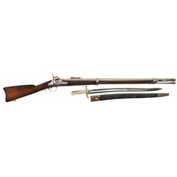 Civil War Whitney Model 1861 U.S. Navy Contract Percussion (Plymouth) Rifle with Bayonet