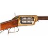 Image 5 : Unique Documented Finely Made Unmarked Brass Frame Revolving Percussion Rifle
