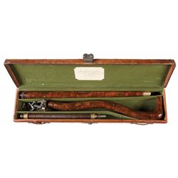 Desirable Unique W. Watson & Son Air Cane with Case and Accessories