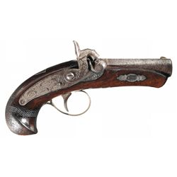 Silver Banded and Furnished Henry Deringer Philadelphia Pocket Pistol