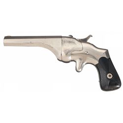 Excellent Connecticut Arms Hammond Patent "Bulldog" Single Shot Pistol in Rare Nickel Finish