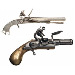 Two British Flintlock Pistols