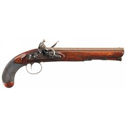 John Bass London Marked Flintlock Pistol