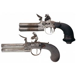 Collector's Lot of Two European Flintlock Pistols