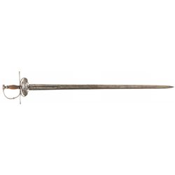 18th Century Spanish Bilbao Rapier with Chiseled Decoration