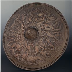 Victorian-Era Decorative Brass Shield