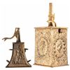 Image 1 : Two Powder Flasks with Ornate Decoration