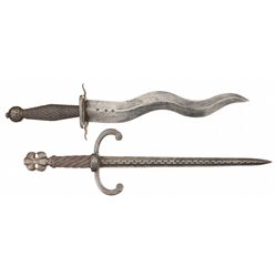 Two Victorian Era European Style Daggers