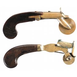 Collectors Lot of Two Brass Powder Testers