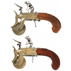 Collector's Lot of Two Brass Flintlock Powder Testers