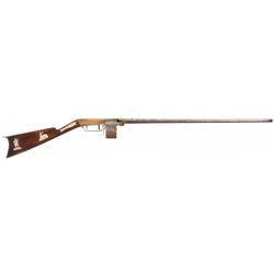 Very Rare Hall Fifteen-Round Percussion Revolving Rifle